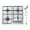 Placa de Cocina de Gas ISEASY MGBG-604C 4 Quemadores 2.7 kW Acero Inoxidable