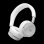 Casque JBL Live 680NC sans fil Bluetooth avec réduction de bruit, micro et blanc