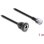Cable Delock RJ12 1 metro blindado con enchufe empotrado