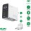 Ladegerät GaN 4smarts 100W Flex Screen AI Weiß 3 USB-A und USB-C Ports