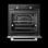 Horno Multifunción Midea MBON5M90E5-BK 70L 60cm Limpieza Manual A Grill Negro