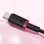 Cable USB-C Baseus Dura 100W 1m Negro y Rojo Carga Rápida PD