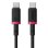 Cable USB-C Baseus Dura 100W 1m Negro y Rojo Carga Rápida PD