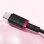 Cable USB-C Baseus Dura 100W 1m Negro y Rojo Carga Rápida PD