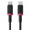 Cable USB-C Baseus Dura 100W 1m Negro y Rojo Carga Rápida PD