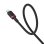 Cable USB-C Baseus Dura 100W 1m Negro y Rojo Carga Rápida PD