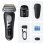 Máquina de Barbear Facial Braun Series 9 Pro+ 9660cc Recarregável 60min Seco e a Húmido Cabeça Flexível
