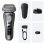 Máquina de Barbear Facial Braun Series 9 Pro+ 9615s Sem Fios 60min Seco e a Húmido 6 Lâminas Carga Rápida