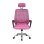 Silla de escritorio Home Heavenly Queny giratoria y regulable tapizada tejido 3D color rosa
