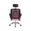 Silla de escritorio Home Heavenly Queny giratoria y regulable tapizada tejido 3D color rosa