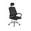 Silla de escritorio Home Heavenly Queny giratoria y regulable tapizada en tejido 3D negro