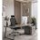 Silla de escritorio Home Heavenly Queny giratoria y regulable tapizada en tejido 3D negro
