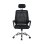 Silla de escritorio Home Heavenly Queny giratoria y regulable tapizada en tejido 3D negro