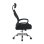 Silla de escritorio Home Heavenly Queny giratoria y regulable tapizada en tejido 3D negro
