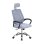 Silla de oficina Home Heavenly Queny giratoria y regulable tapizada en tejido 3D gris