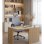 Silla de oficina Home Heavenly Queny giratoria y regulable tapizada en tejido 3D gris