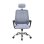Silla de oficina Home Heavenly Queny giratoria y regulable tapizada en tejido 3D gris