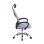 Silla de oficina Home Heavenly Queny giratoria y regulable tapizada en tejido 3D gris