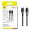 Cable USB-C Baseus Dura 240W 1 m Noir et Or