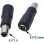 Adaptador DC 5,5x2,5 mm Hembra a RCA 8 mm Macho
