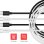USB-C zu USB-C Kabel Verbatim 32391 1 m USB 2.0 60W Schwarz Weiß