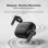 Auriculares Blackview Airbuds16 sem fios Bluetooth 6.0, driver 13 mm, Type-C, preto