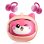 Auricolari Blackview Airbudsk1 Bluetooth 6.0 wireless per bambini, design divertente rosa