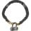 Candado de Cadena Yale para Bicicleta 1,1 m con Llave y Cerradura de Titanio Oro