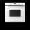 Horno Multifunción Midea MBON5M90E5-WH 70L 60cm Limpieza Manual A Grill Blanco