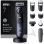 Máquina de Cortar Barba Braun BeardTrimmer 7 80789809 Sem Fios 120min 40 Comprimentos 5 Pentes À Prova de Água