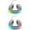 Auriculares Defender Eclipse RGB inalámbricos USB para gaming con aislamiento cerrado blancos
