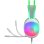 Auriculares Defender Eclipse RGB inalámbricos USB para gaming con aislamiento cerrado blancos