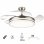 Ventilador de Techo con Luz Mimax Calima 2S Motor DC 900mm 6 Velocidades Mando a Distancia LED Níquel Satinado