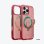 Funda para móvil Torras Ostand Q3 Air Backcover TPU Roja con MagSafe para iPhone 16 Pro