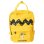 Mochila Everyday Snoopy Grupo Erik amarilla poliéster 36x13x31 cm