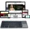Teclado Zenwire Slim WLK-615 Bluetooth dobrável com teclas retroiluminadas
