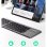 Teclado Zenwire Slim WLK-615 Bluetooth dobrável com teclas retroiluminadas