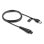 Câble USB A à 2 broches Delock 1,2 m noir pour rasoirs