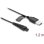 Câble USB A à 2 broches Delock 1,2 m noir pour rasoirs