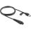 Câble USB A à 2 broches Delock 1,2 m noir pour rasoirs