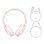 Auriculares Baseus NGD02-C01 sans fil Bluetooth 5.0 pliables rose 40h autonomie
