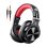 Auriculares OneOdio A71 con cable, drivers de 40 mm, plegables y cómodos, negro y rojo
