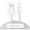 Cable USB a Lightning Baseus Simple Wisdom 1,5 m 2,4A Blanco 2 unidades