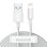 Cable USB a Lightning Baseus Simple Wisdom 1,5 m 2,4A Blanco 2 unidades