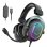 Fifine H6 kabelgebundene USB Gaming Kopfhörer abnehmbares Mikrofon 7.1 RGB schwarz