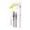 Cable USB a Lightning Baseus Cafule 1 m Negro + Rojo 2,4 A