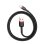 Cable USB a Lightning Baseus Cafule 1 m Negro + Rojo 2,4 A
