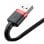 Cable USB a Lightning Baseus Cafule 1 m Negro + Rojo 2,4 A