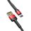 Cable USB a Lightning Baseus Cafule 1 m Negro + Rojo 2,4 A