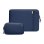 Capa Tomtoc Defender-A13 para portátil 14" + estojo de acessórios azul marinho